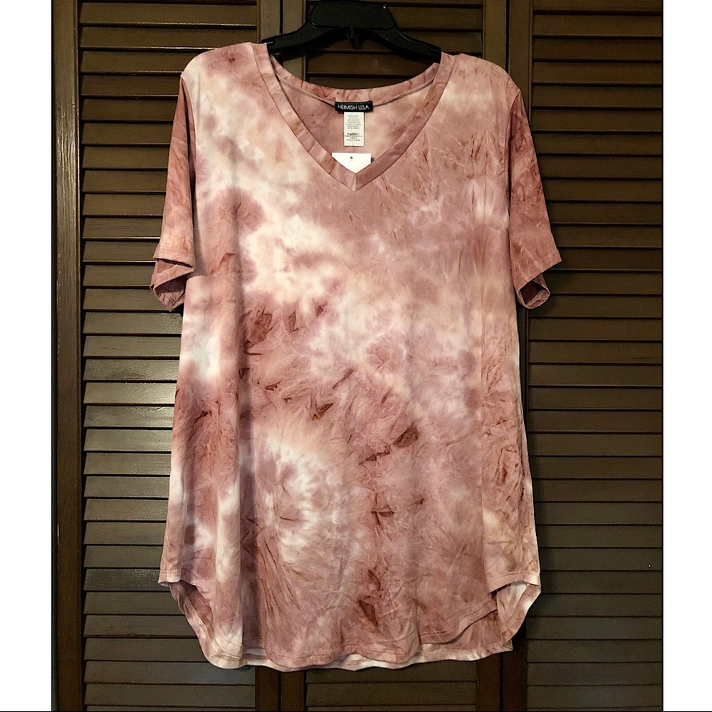 Dusty Purple Mauve Tie Dye Tee